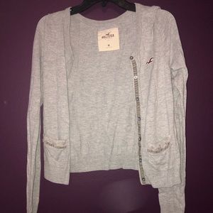 Grey Hollister cardigan